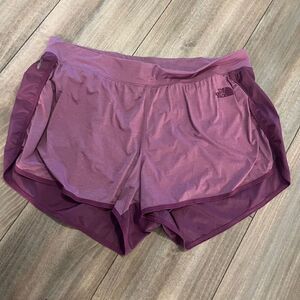 North‎ Face Purple Activewear Shorts Women XL Bin L-117